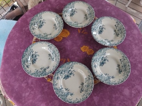 Assiettes creuses anciennes - 6,