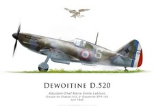 Print Dewoitine D.520, A/C M
