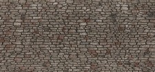 Noch 60371 - Feuille structurée 3D « Mur de moellon » - HO (1:87)