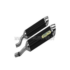 Pot D'Echappement Arrow Thunder Aluminium Noir Kawasaki Z 1000 2010 > 2013
