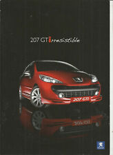 PEUGEOT 207 GTI - 2007 / UK / catalogue brochure prospectus booklet dealer sale