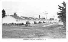 Hubbards Nova Scotia Canada Andrews' Cottages Real Photo Antique Postcard J80399