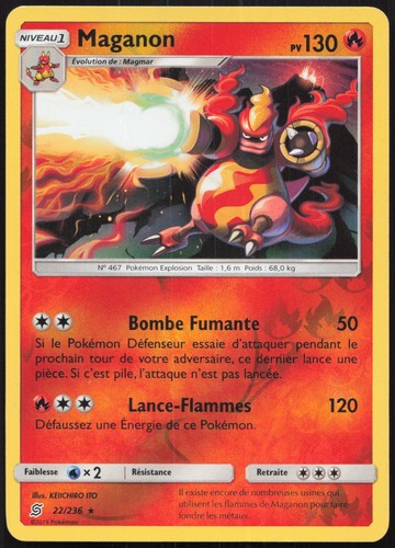 Carte pokémon maganon 236 - pokémon, 22/236