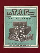Revue Magazine Livre ancien La TSF pour Tous 1930 Numéro 71