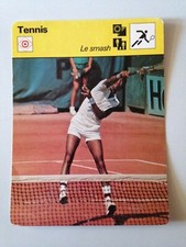 CARTE EDITIONS RENCONTRE 1978 / TENNIS - LE SMASH - ARTHUR ASHE