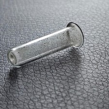 Minuscule éprouvette tube a essai avec col verre soufflé curiosité ancienne