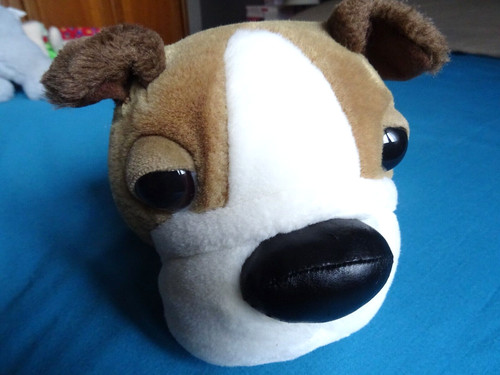 Peluche chien bouledogue - chien,