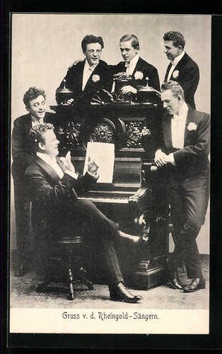 Carte postale chanteur