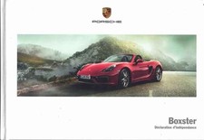Catalogue Brochure Porsche Boxster GTS 03/2014 France + road book