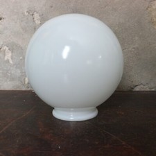 ancienne TULIPE GLOBE PLAFONNIER SUSPENSION EN VERRE pour lustre ou lampe 4