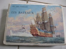 FERNAND NATHAN - JEU DES FAMILLES (12) - LES BATEAUX -SANS NOTICE - VINTAGE