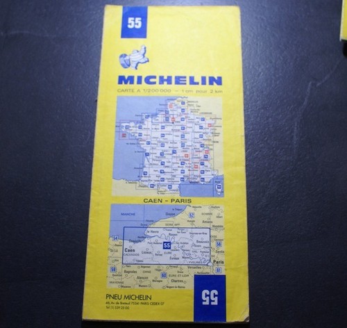 Carte routiere michelin 55 - carte,