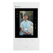 Interphone Vidéo Relié 2 Fils Wi-Fi Écran Classe 300EOS Blanc BTicino 344842