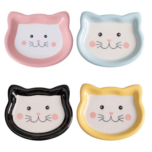 Mignon chat bol soucoupe forme