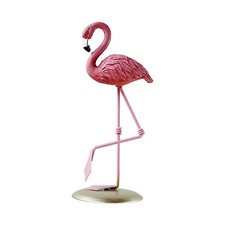 Statue de flamant rose, Sculpture animale artisanale, Art de Table pour