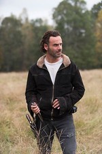 Homme Andrew Lincoln Walking Dead Rick Grimes Cuir Suédé au Rabais Veste Cuir