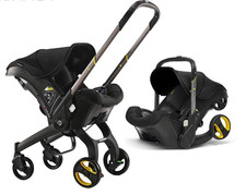 Poussette Bébé 4 en 1 Haute Vue Légère Compacte Pliable Voyage Facile Confort
