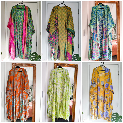 Pcs indian vintage silk - indian,