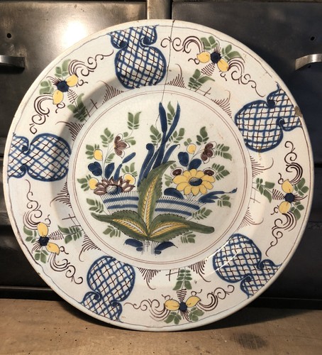 Plat faïence nevers - plat,