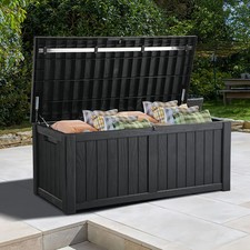 Boîte De Rangement Extérieure / Intérieure 430L / Banc De Jardin 4ft x 2ft