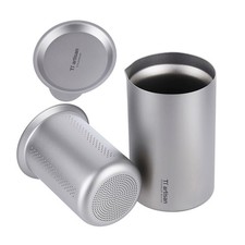 Tiartisan Home Tasse à Thé avec Couvercle Filtre 350ml Titane Double Couche De