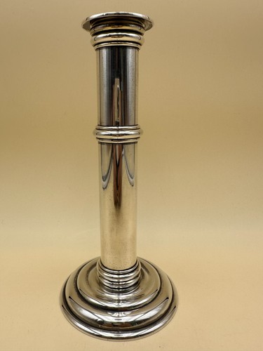 Bougeoir plaqué argent signé - bougeoir,