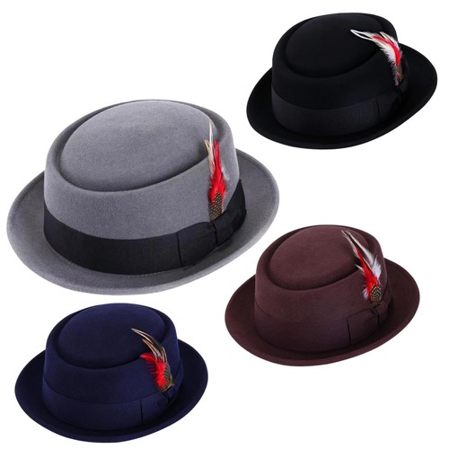 Chapeau pork pie laine - chapeau,