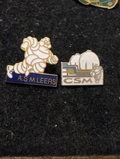 2 Pin’s Michelin Bibendum CSM ASM Leers
