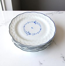 Limoges Bernardaud. 6 assiettes à dessert en porcelaine modèle Hortense