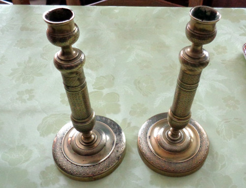 Paire bougeoir style empire - style,