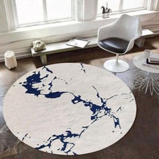 Tapis rond en laine moderne
