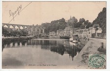 DINAN - Côtes d' Armor - CPA 22 - le Viaduc - bateaux