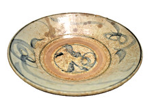 Ancien Ming Dynastie Chinois Zhangzhou Swatow-Ware Bol Grayish-Blue Chargeur " 5