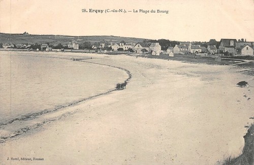 Erquy plage du - -, bourg