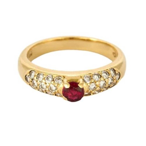 Bague jonc jaune - en, or