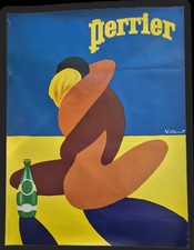 Affiche publicitaire perrier - publicitaire,