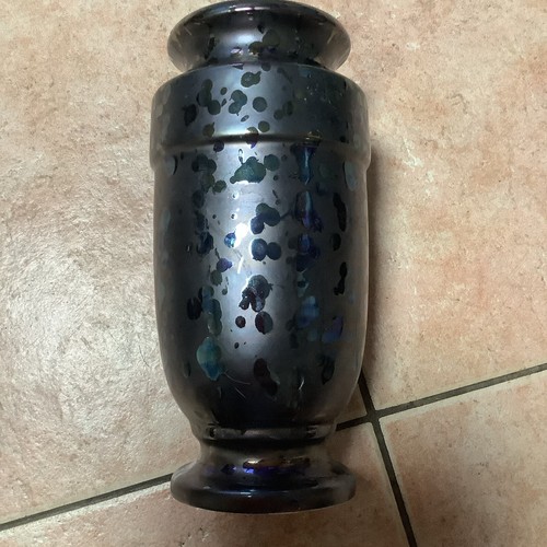 Ancien vase faïence irisé - faïence,