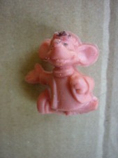 Figurine gomme ESSO GLUPS  - DISNEY   SOURIS     /  VERSION   ROSE