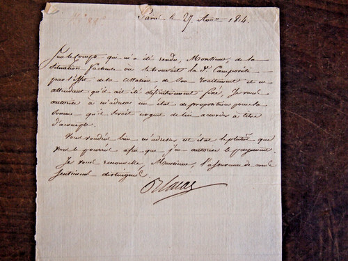 Naples 1814 lettre autographe - naples,