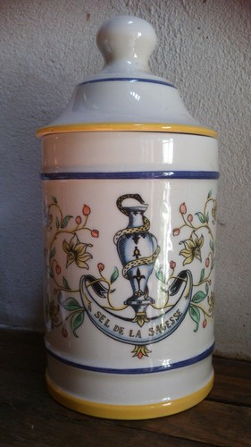 Pot pharmacie faience sel - a, en