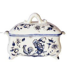 Bonbonnière Décor bleu