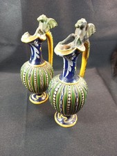 Paire Aiguières Faience XIXe