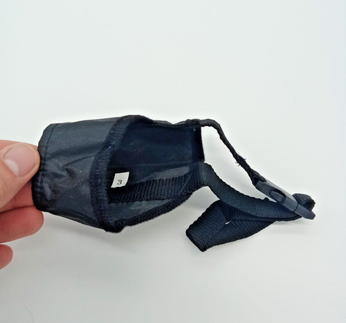 Muselière noire taille - 3, –
