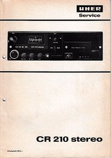 Service Manuel D'Instructions pour Uher Cr 210 Stéréo