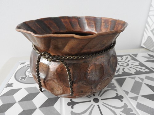 Ancien cache pot - ancien, cuivre