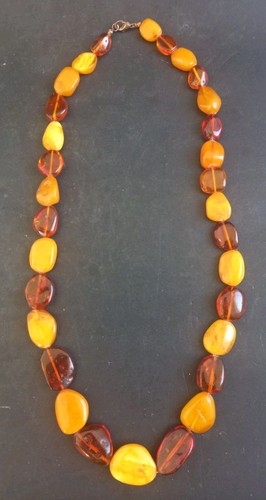 Ancien collier ambre baltique - collier,