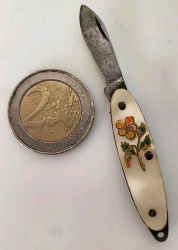 Ancien deco fleur couteau - ancien,