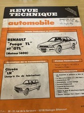 REVUE TECHNIQUE RENAULT FUEGO 1.4 TL GTL 1400 Rta Fuego 1400 TL GTL