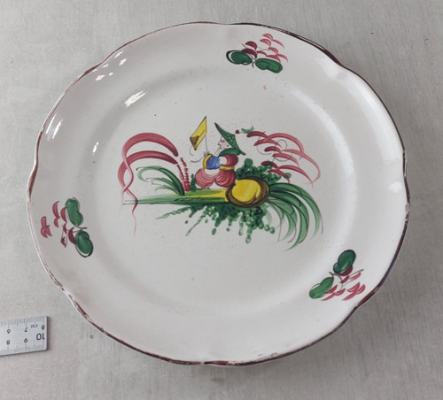 Ancienne assiette décor - ancienne, assiette,