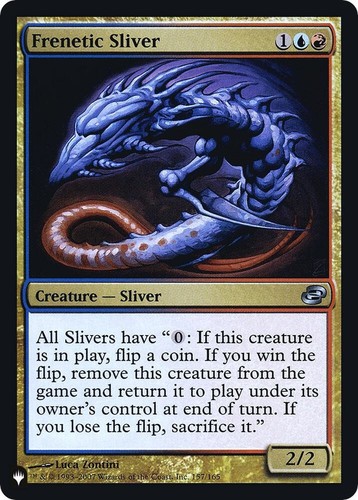 Mtg magic frenetic sliver - mtg,
